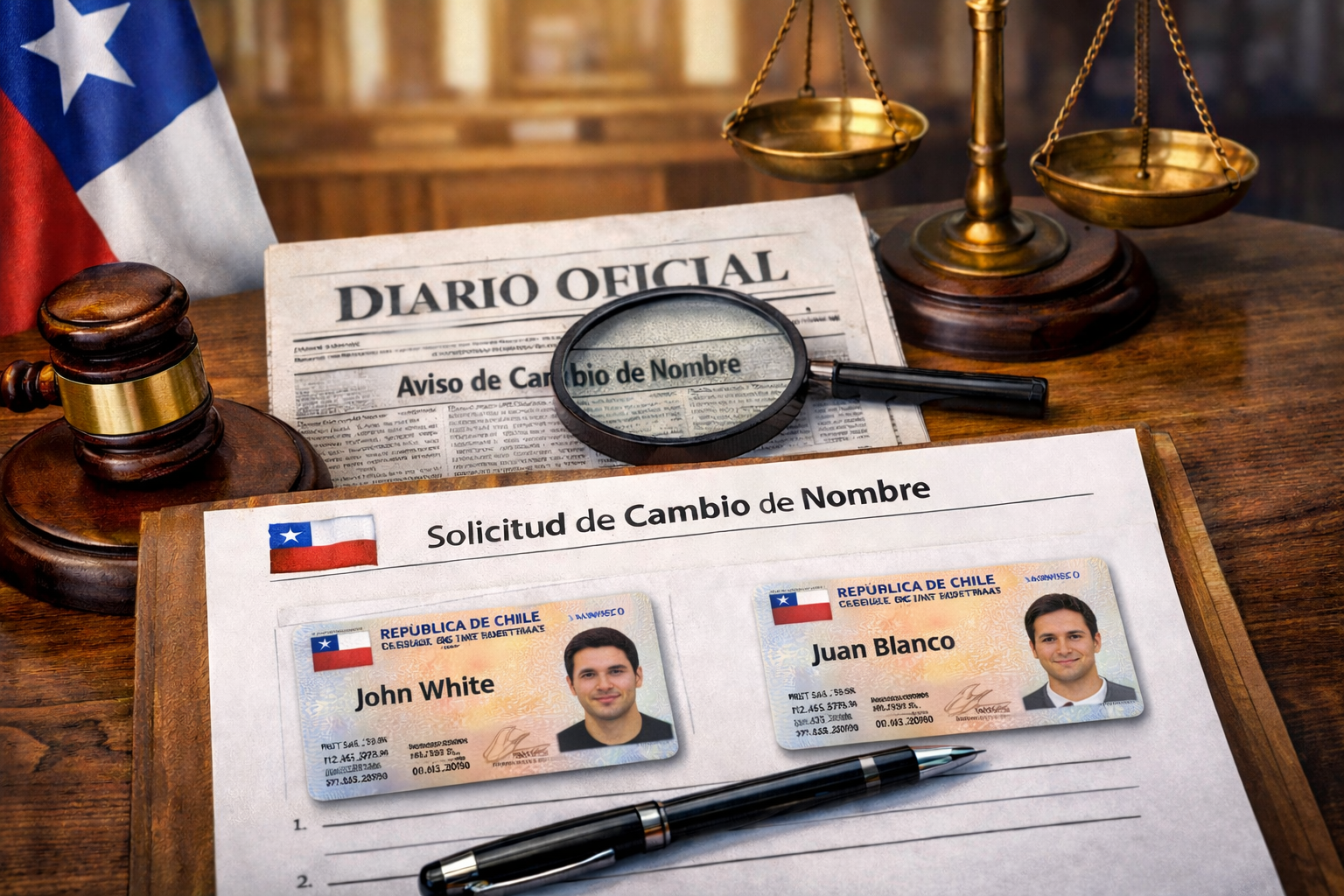 Cambio de nombre y apellido en Chile