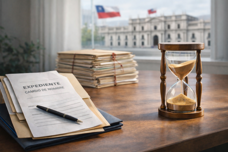 cuanto demora cambiarse el nombre en chile proceso judicial