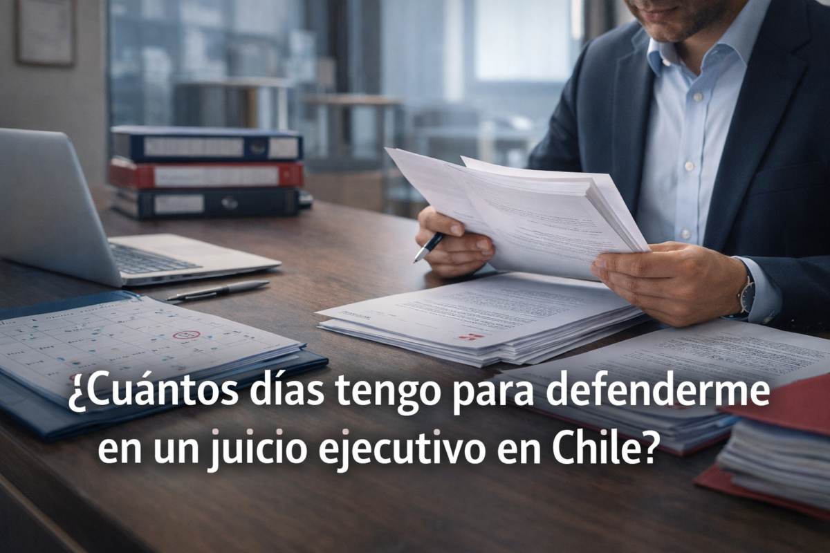 ¿Cuántos días tengo para oponerme en un juicio ejecutivo en Chile?