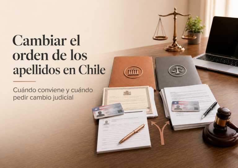 Cambiar el orden de los apellidos en Chile