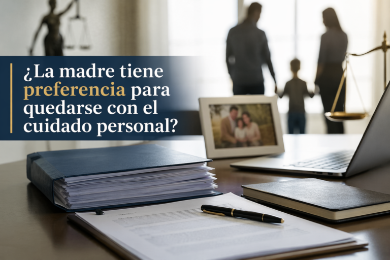 ¿la madre tiene preferencia para quedarse con el cuidado personal?