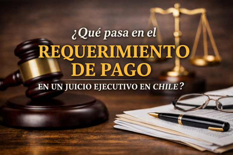 requerimiento de pago en juicio ejecutivo