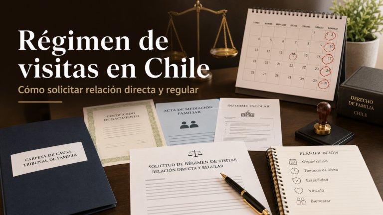 Documentos legales para pedir régimen de visitas y relación directa y regular en Chile