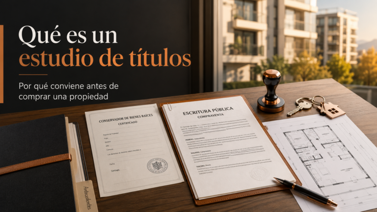 Estudio de títulos antes de comprar una propiedad en Chile