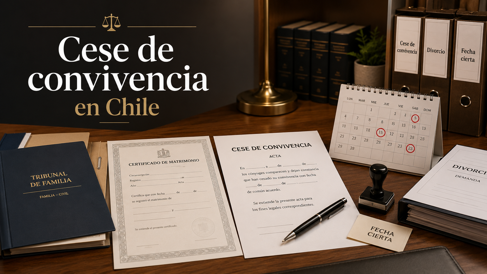 Cese de convivencia en Chile para acreditar separación antes del divorcio