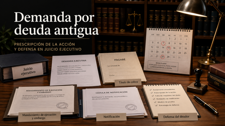 Demanda por deuda antigua en Chile y revisión de prescripción de la acción de cobro